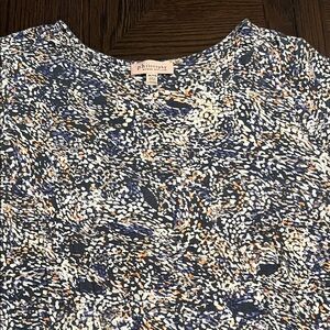 Philosophy Women's Abstract Blue and White Blouse